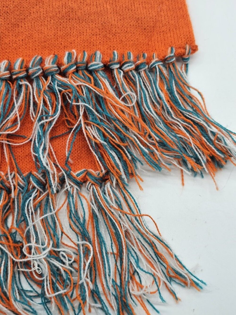 Vintage Miami Dolphins Scarf NFL Football Retro Acrylic Blend 50" Long - Picture 4 of 4